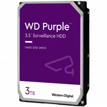 HDD Video Surveillance WD Purple 3TB CMR, 3.5', 256MB, SATA 6Gbps, TBW: 180