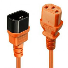 CABLE POWER IEC EXTENSION 2M/ ORANGE 30475 LINDY