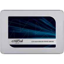 SSD CRUCIAL MX500 4TB SATA 3.0 TLC Rašymo greitis 510 MB/ s Skaitymo greitis 560 MB/ s 2,5" TBW 1000 TB MTBF 1800000 val
