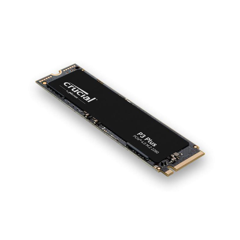 SSD CRUCIAL P3 Plus 1TB M.2 PCIE NVMe 3D NAND Rašymo greitis 3600 MB/ s Skaitymo greitis 5000 MB/ sek TBW 220 TB MTBF 15