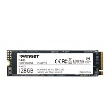 SSD PATRIOT P300 128GB M.2 PCIE NVMe 3D NAND Write speed 600 MBytes/ sec Read speed 1600 MBytes/ sec 3.8mm TBW 60 TB P30