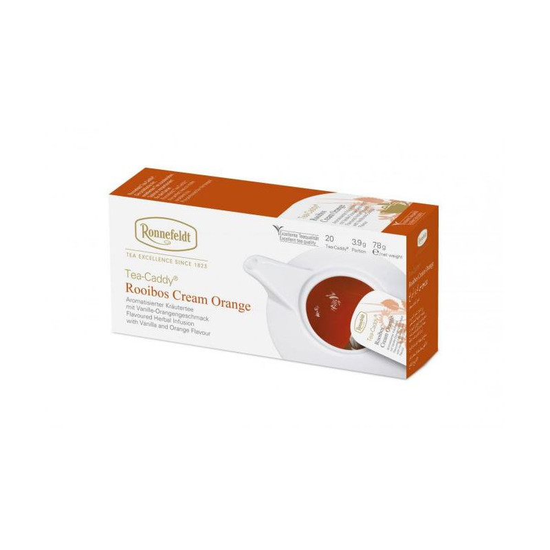LeafCup® herbal tea Rooibos Cream Orange 15 pcs.