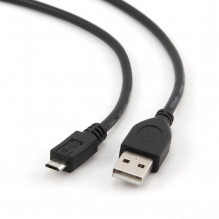 USB2 KABELIS PRIE MICRO-USB 0,1M/ CCP-MUSB2-AMBM-0,1M GEMBIRD