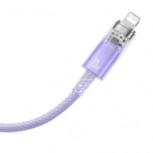 Greito įkrovimo laidas „Baseus USB-C“ su „Lightning Explorer“ serija 1 m, 20 W (violetinė)