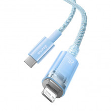 Fast Charging cable Baseus USB-C to Lightning Explorer Series 1m, 20W (blue)