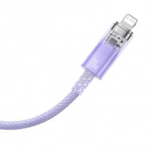 Fast Charging cable Baseus USB-C to Lightning Explorer Series 2m, 20W (purple)