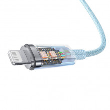Greito įkrovimo laidas „Baseus USB-C“ su „Lightning Explorer“ serija 2 m, 20 W (mėlynas)