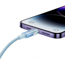 Greito įkrovimo laidas „Baseus USB-C“ su „Lightning Explorer“ serija 2 m, 20 W (mėlynas)