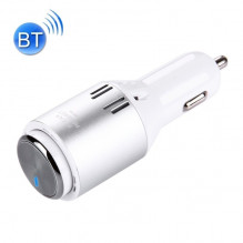 NEW Car charger with Bluetooth headset 5V / 2.4A SILVER