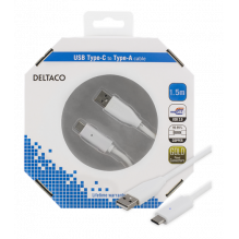 USB Type-C DELTACO charging cable / CABLE 1.5 meter