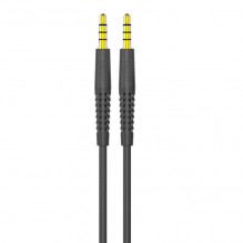AUX kabelio mini lizdas nuo 3,5 mm iki mini lizdas 3,5 mm Budi, 1,2 m (juodas)