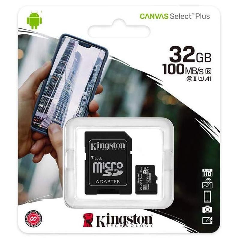 Kingston atminties kortelė 32GB (10 klasė) Micro SD