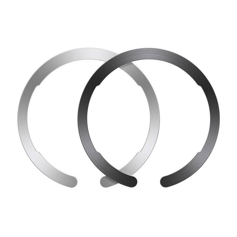 Adapter for Magsafe ESR HaloLock Ring for smartphone 2pcs. (black/ silver)