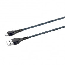 LDNIO LS522 2m USB – mikro USB laidas (pilkai mėlynas)