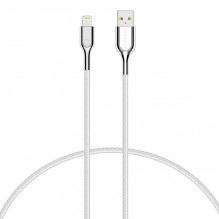 Cable Lightning to USB Cygnett Armoured 2.4A 12W 0,1m (white)