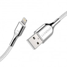 Kabelis Lightning į USB Cygnett Armored 2.4A 12W 0,1m (baltas)