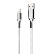 Kabelis Lightning į USB Cygnett Armored 2.4A 12W 0,1m (baltas)