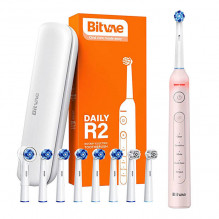 Rotary toothbrush with tips...
