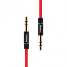 Mini jack 3.5mm AUX cable Remax RL-L100 1m (red)