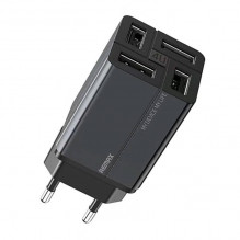 Wall charger Remax, RP-U43, 4x USB, 3.4A (black)