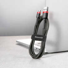„Baseus Cafule“ mikro USB laidas 2A 3 m (juodas + raudonas)