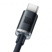 Baseus Crystal Shine cable USB to USB-C, 100W, 1.2m (black)