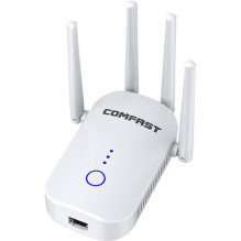 WiFi Repeater, 1200Mbps, 2.4/ 5GHz, 4 Antennas, Wall-Mounted