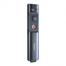 Baseus Orange Dot Multifunctionale remote control for presentation, with a green laser pointer - gray