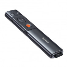 Baseus Orange Dot Multifunctionale remote control for presentation, with a green laser pointer - gray