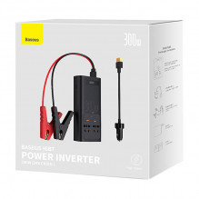 Power Inverter Baseus 300W (24V CN / EU) (juodas)