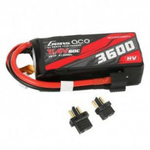 Gens ace 3600mAh 11.4V 3S1P 60C High Voltage Lipo Battery Pack with XT60/ T-plug