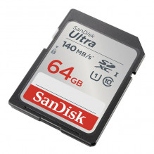 Atminties kortelė SANDISK ULTRA SDXC 64GB 140MB/ s UHS-I Class 10 (SDSDUNB-064G-GN6IN)