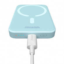 Powerbank Baseus Magnetic Mini 6000mAh, USB-C 20W MagSafe (mėlyna)