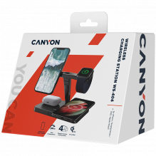 CANYON wireless charger WS-404 15W 4in1 UK Black