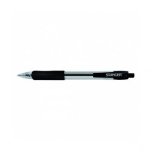 Stanger Ballpoint pen Softgrip rertactable 1.0 mm, black, in a package of 10 pcs. 18000300039