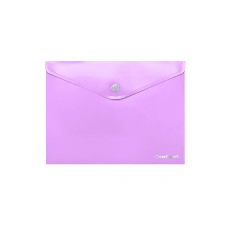 Aplankas-vokelis su spaude CoolPack ,A4,plastikinis, pastelinis violetinis