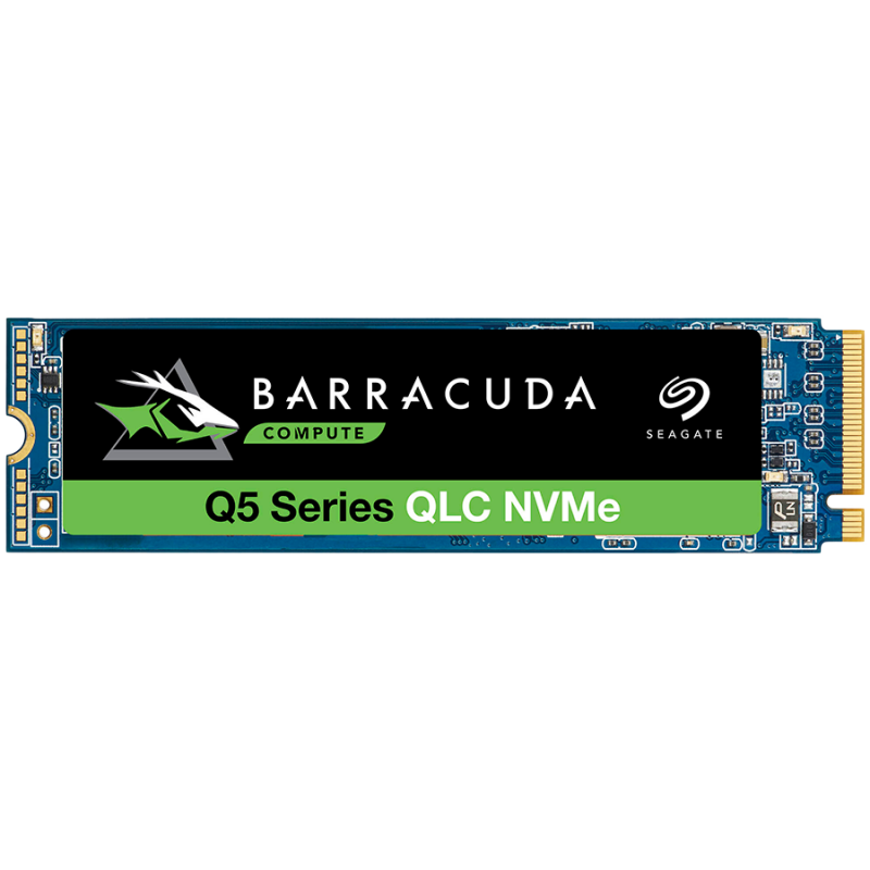 Seagate BarraCuda Q5, 500 GB SSD, M.2 2280-S2 PCIe 3.0 NVMe, skaitymas / rašymas: 2 300 / 900 MB/ s, EAN: 8719706027717