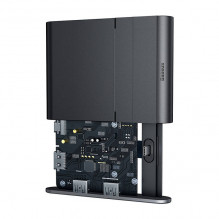 „Baseus Mate USB Type-C Hub Desktop Docking Station Pro“, skirta mobiliajam telefonui, PD, 100 W (juoda)
