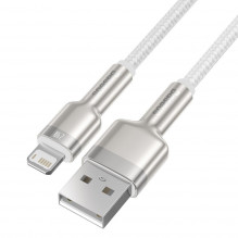 USB laidas, skirtas Lightning Baseus Cafule, 2,4A, 2m (baltas)