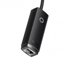 „Baseus Lite“ serijos USB į RJ45 tinklo adapteris, 100 Mbps (juodas)