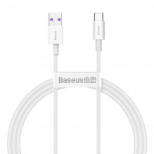 „Baseus Superior“ serijos kabelis iš USB į USB-C, 66 W, 1 m (baltas)