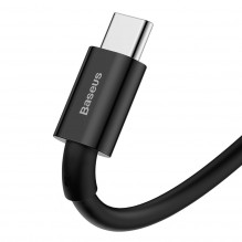 „Baseus Superior“ serijos kabelis iš USB į USB-C, 66 W, 1 m (juodas)