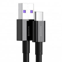 „Baseus Superior“ serijos kabelis iš USB į USB-C, 66 W, 1 m (juodas)