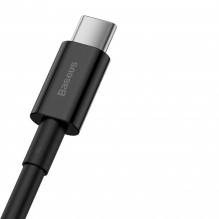 „Baseus Superior“ serijos kabelis iš USB į USB-C, 66 W, 1 m (juodas)