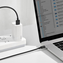 „Baseus Superior“ serijos kabelis iš USB į USB-C, 66 W, 1 m (juodas)