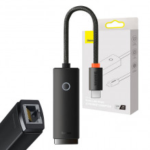 Tinklo adapteris Baseus Lite Series USB-C iki RJ45 (juodas)
