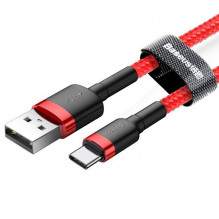 „Baseus Cafule“ USB-C laidas 2A, 3 m (raudonas)