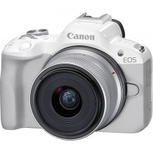 Canon EOS R50 + RF-S 18-45mm IS STM (White)