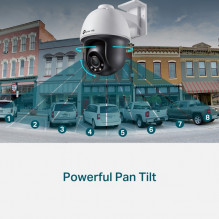 TP-LINK VIGI 4MP lauko visos spalvos Pan Tilt tinklo kamera, 4 mm