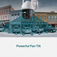 TP-LINK VIGI 4MP lauko visų spalvų Wi-Fi Pan Tilt tinklo kamera, 4 mm